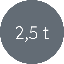 2,5 t