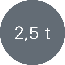 2,5 t