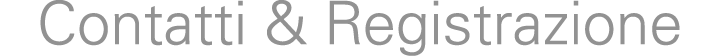 Contatti & Registrazione