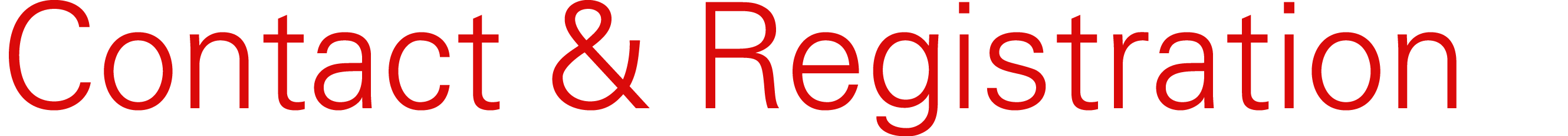 Contact & Registration