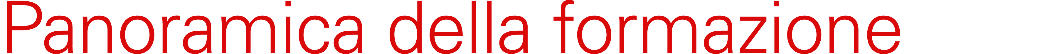 Panoramica della formazione